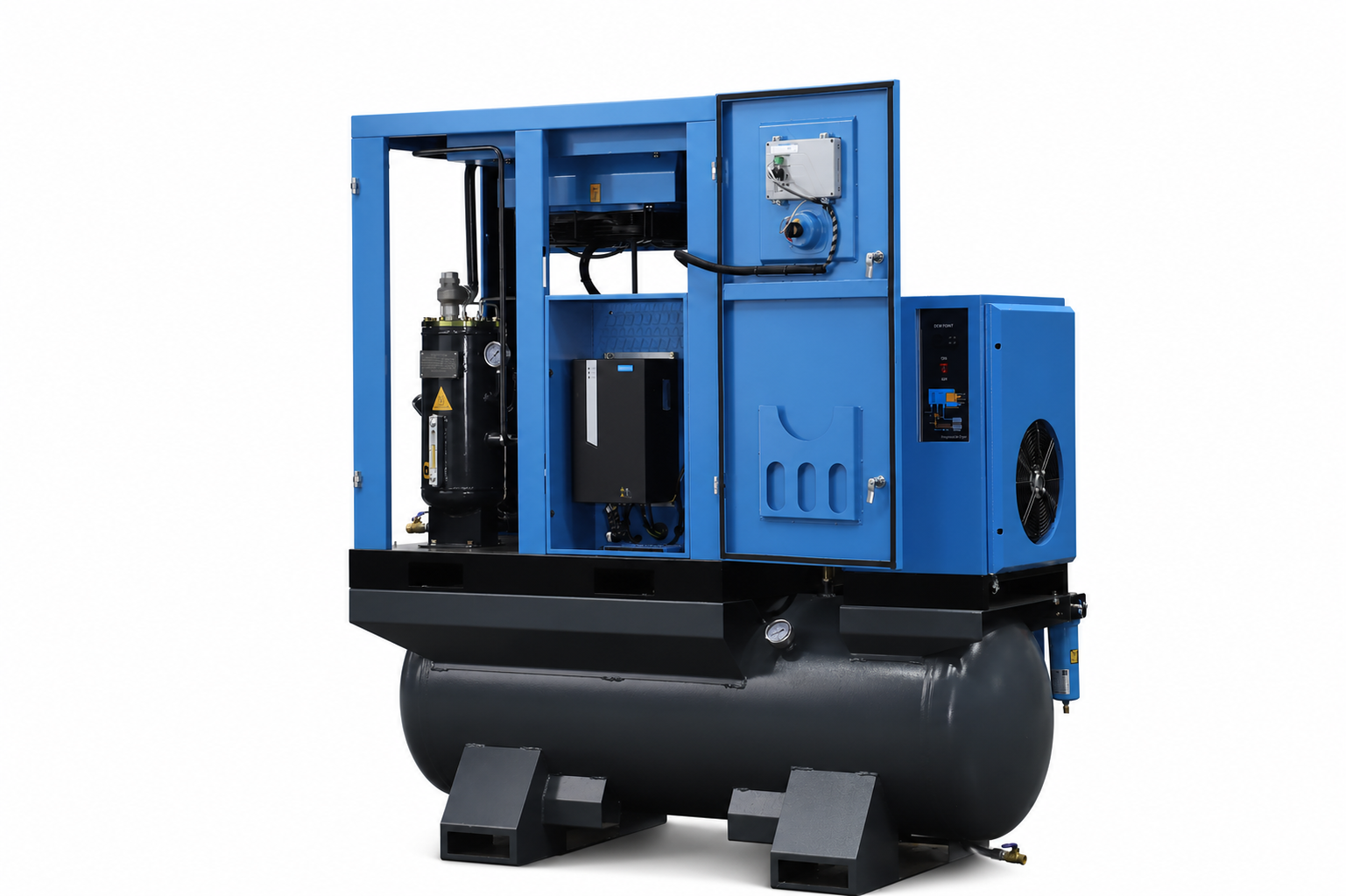 Rotary screw air compressor with dryer — All-in-one 2